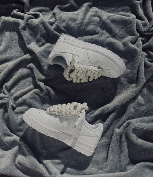 AF1 Rope Laces Triple White